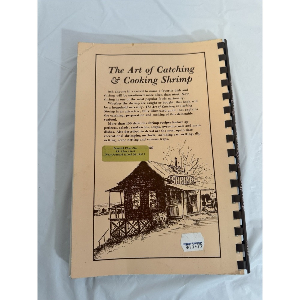 The Art Of Catching And Cooking Shrimp Cookbook Walther Fenwick Island 1993 VTG - Picture 5 of 5
